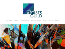 Tablet Screenshot of cedarburgartistsguild.com